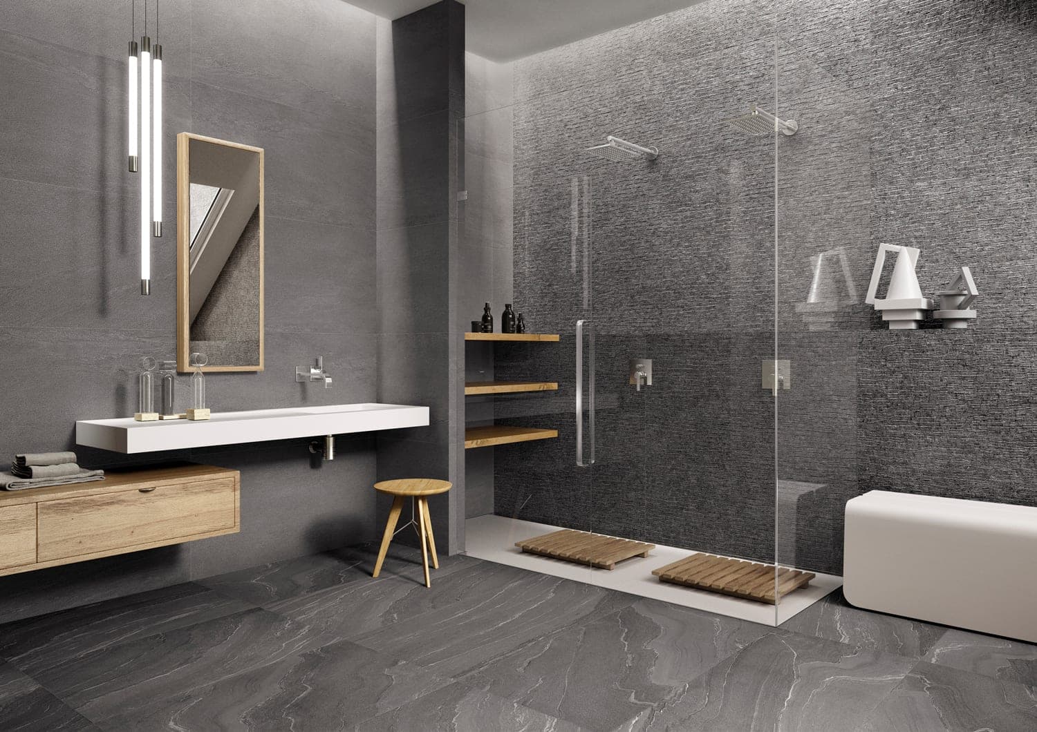 Stone Talk Minimal Dark 60 × 120