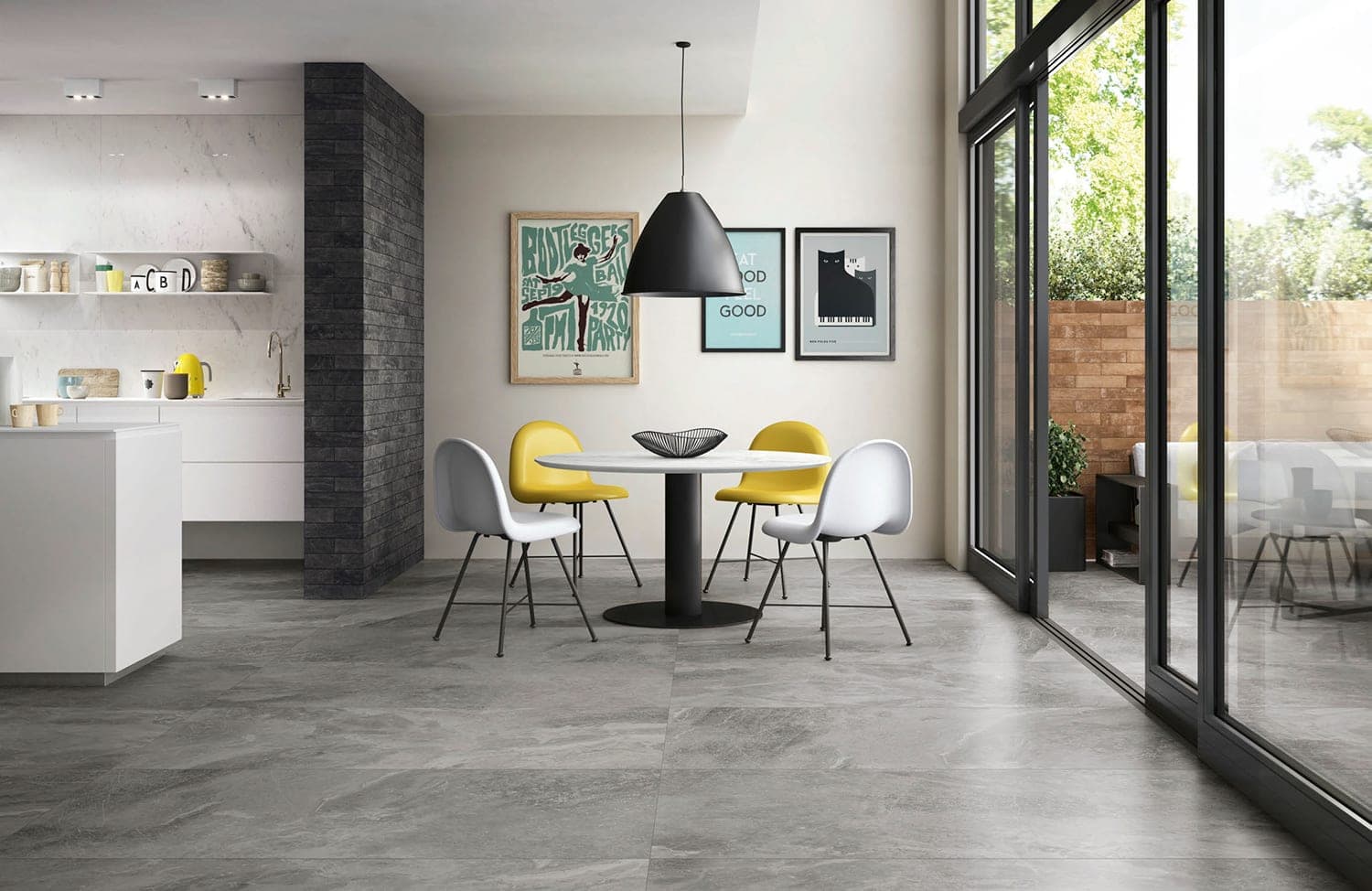 Bistrot Crux Grey Glossy 75 × 150