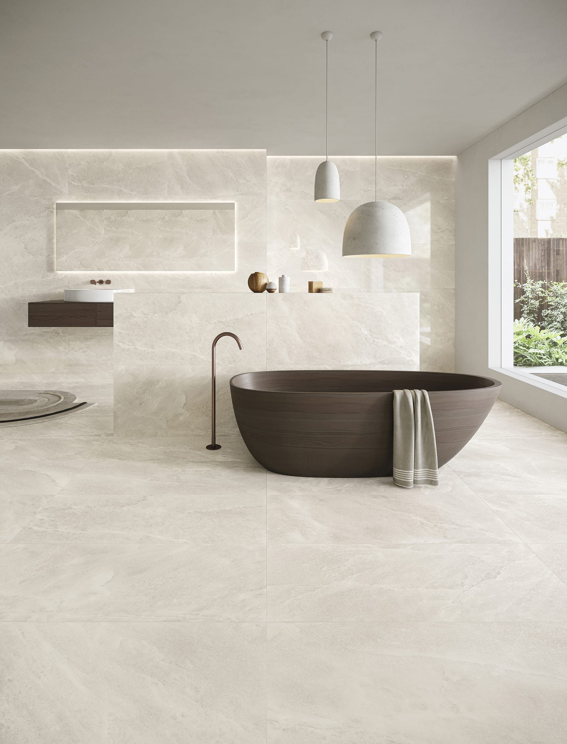 Salt Stone White Pure 90 × 180 / Salt Stone White Pure Full Lappato 90 × 180